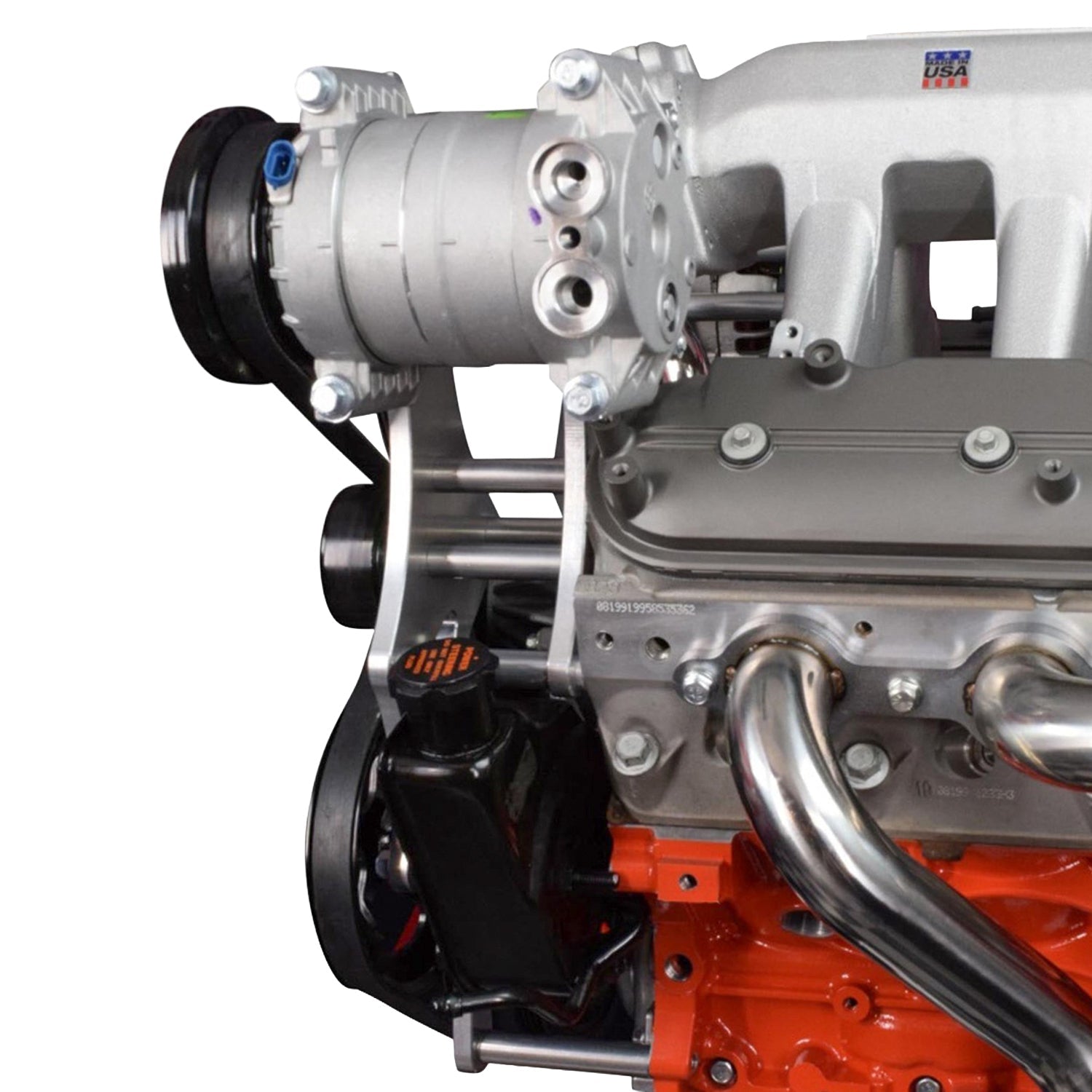S10 LS Swap A/C Compressor and Power Steering Bracket LS1 LS3 LSX LQ4 LQ9 4.8L 5.3L 6.0L - ICT Billet 551779-3