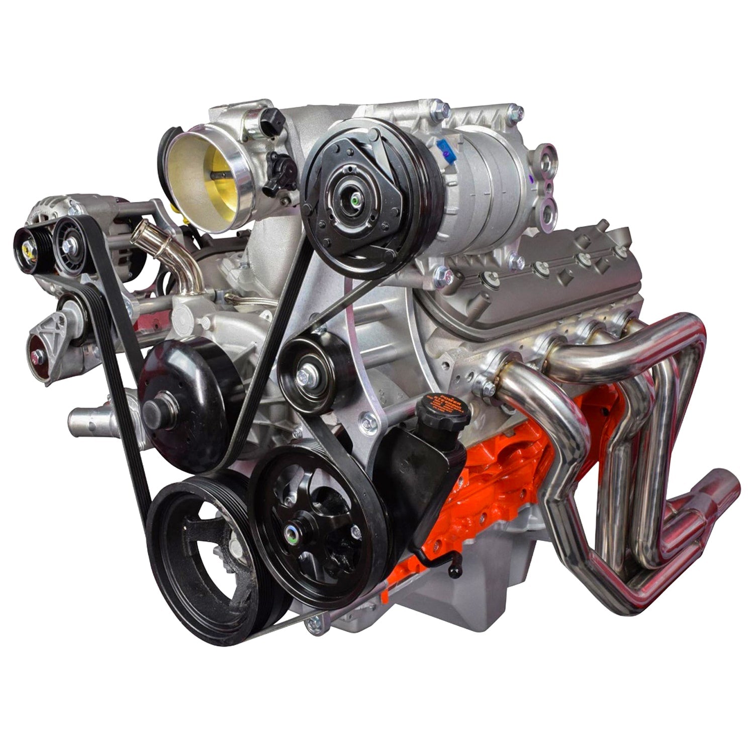 S10 LS Swap A/C Compressor and Power Steering Bracket LS1 LS3 LSX LQ4 LQ9 4.8L 5.3L 6.0L - ICT Billet 551779-3