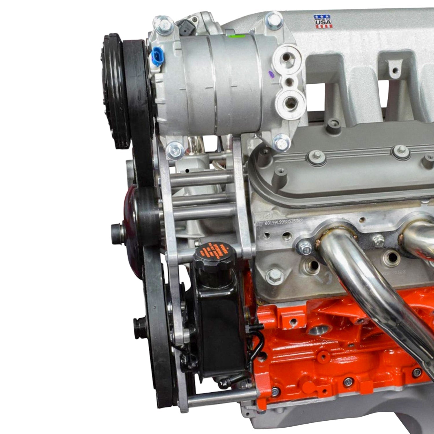 S10 LS Swap A/C Compressor and Power Steering Bracket LS1 LS3 LSX LQ4 LQ9 4.8L 5.3L 6.0L - ICT Billet 551779-3