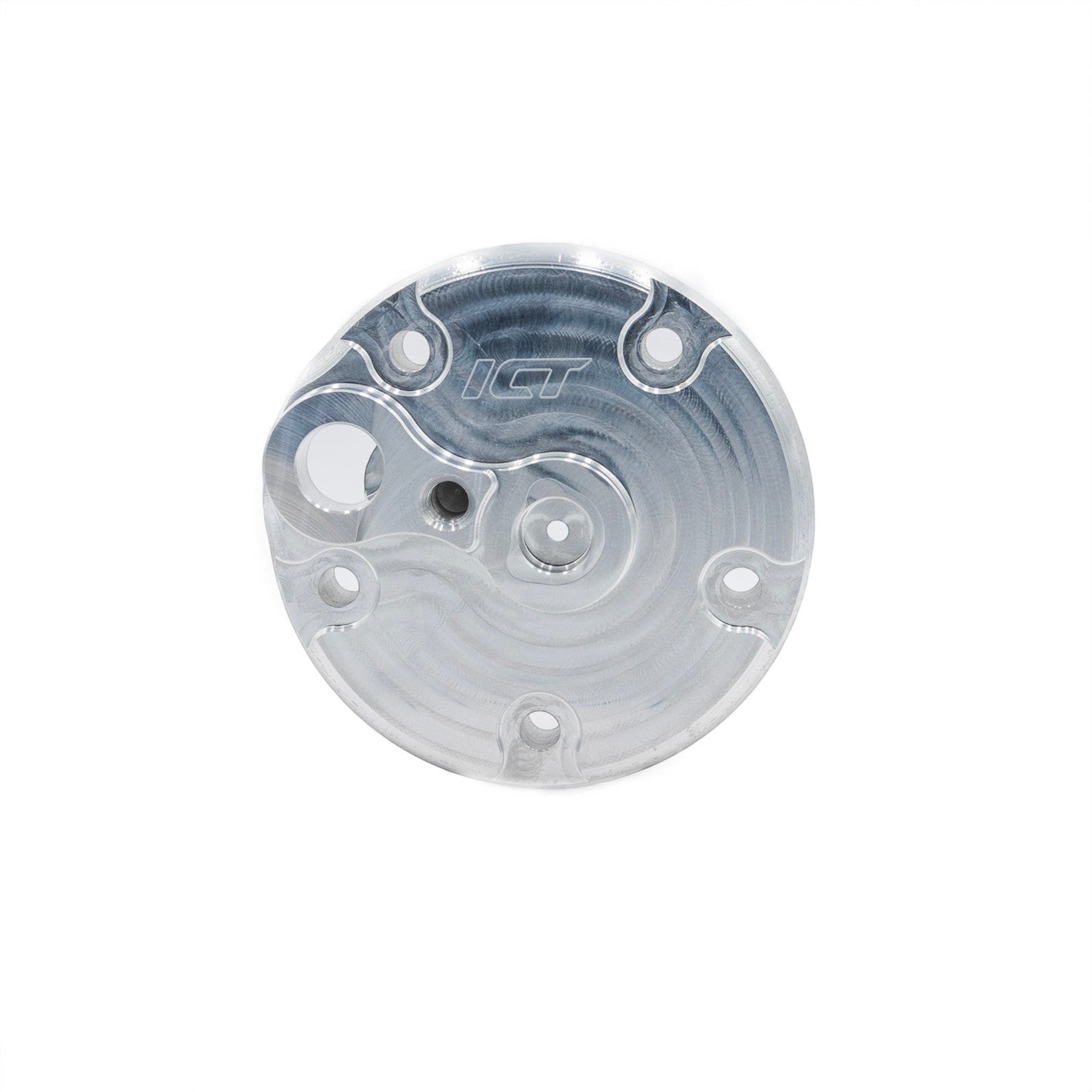 Sanden 508 Rear Cover to R4 A/C Lines Adapter - ICT Billet 551194-5P