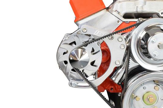 For SBC Chevy LWP Pulley w/ Crank Pulley & Power Steering & Alternator Bracket For SBC Chevy LWP Pulley w/ Crank Pulley & Power Steering & Alternator Bracket