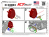 SBC LWP Alternator & Power Steering Brackets- WP Mounted - ICT Billet 551576