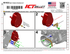 SBC LWP Power Steering Pump Bracket - Block & WP Mounted - ICT Billet 551522
