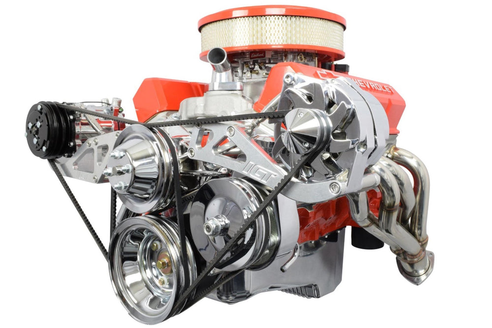 SBC Sanden 508 A/C Compressor Bracket Long Water Pump Small Block 350 ...