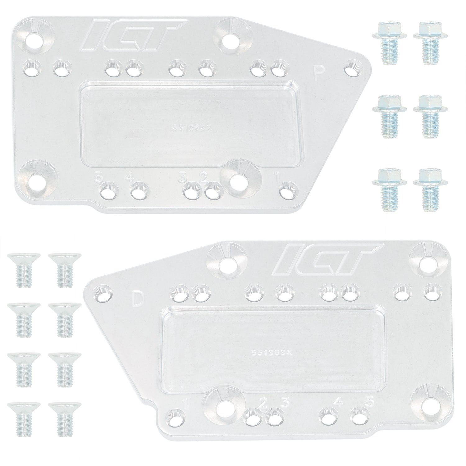 SBC to 2014 - up LT LT1 Engine Swap Bracket Conversion for Motor Mounts - ICT Billet 551363X