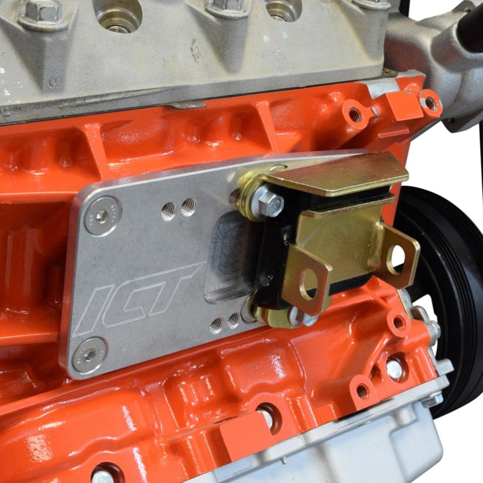 Engine Rotation Adapt E SBC to LS Engine Mount Adapter - Heavy Duty – ICT Billet