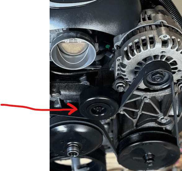 Smooth Idler Pulley for Factory LS Truck Bracket - ICT Billet ACD-36299