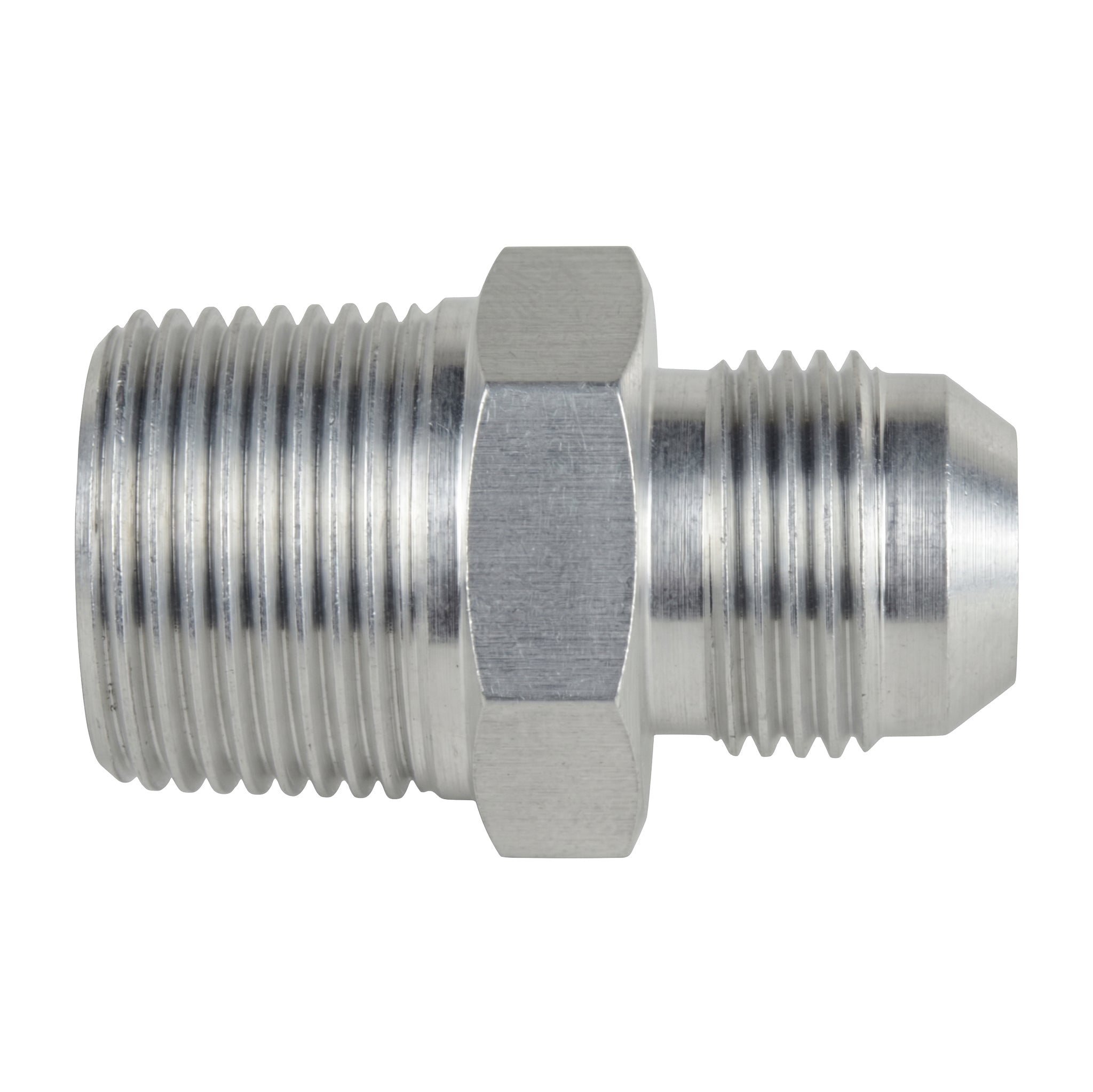 Straight -10AN Flare Male to 3/4"NPT Pipe Adapter Fitting 10 AN Bare Aluminum - ICT Billet AN816-10-12A