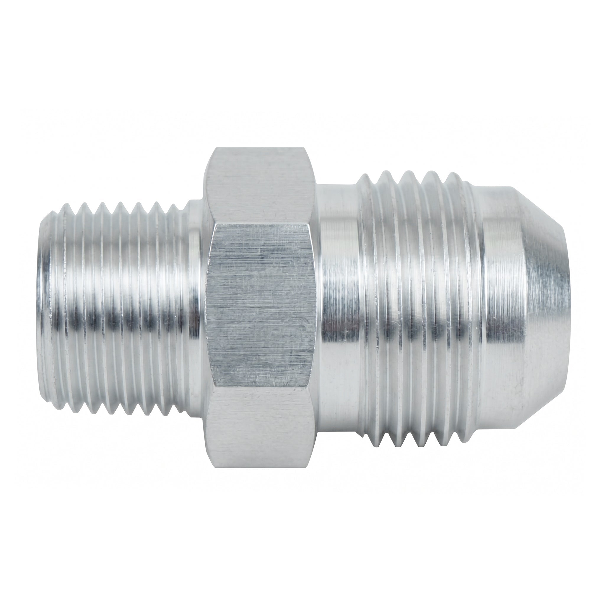 Straight -10AN Flare Male to 3/8"NPT Pipe Adapter Fitting 10 AN Bare Aluminum - ICT Billet AN816-10-06A