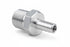 Straight 1/2" NPT Pipe to 3/8" .375" Hose Barb Fitting Bare Aluminum - ICT Billet AN840-06-08A