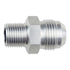 Straight -12AN Flare Male to 1/2"NPT Pipe Adapter Fitting 12 AN Bare Aluminum - ICT Billet AN816-12-08A