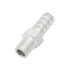 Straight 1/8" NPT Pipe to 3/8" .375" Hose Barb Fitting Bare Aluminum - ICT Billet AN840 - 06 - 02A