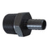 Straight 3/4" NPT Pipe to 1/2" .500" Hose Barb Fitting Black Billet Aluminum - ICT Billet F750NP500BA