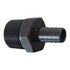 Straight 3/4" NPT Pipe to 1/2" .500" Hose Barb Fitting Black Billet Aluminum - ICT Billet F750NP500BA