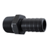 Straight 3/4" NPT Pipe to 3/4" .750" Hose Barb Fitting Black Billet Aluminum - ICT Billet F750NP750BA