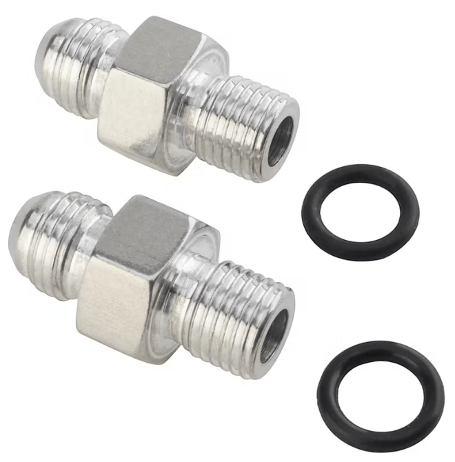 Transmission Adapter Fittings 6AN TH400 TH350 4l60e 4l80e Ford AOD C5 4R70W - ICT Billet 551114