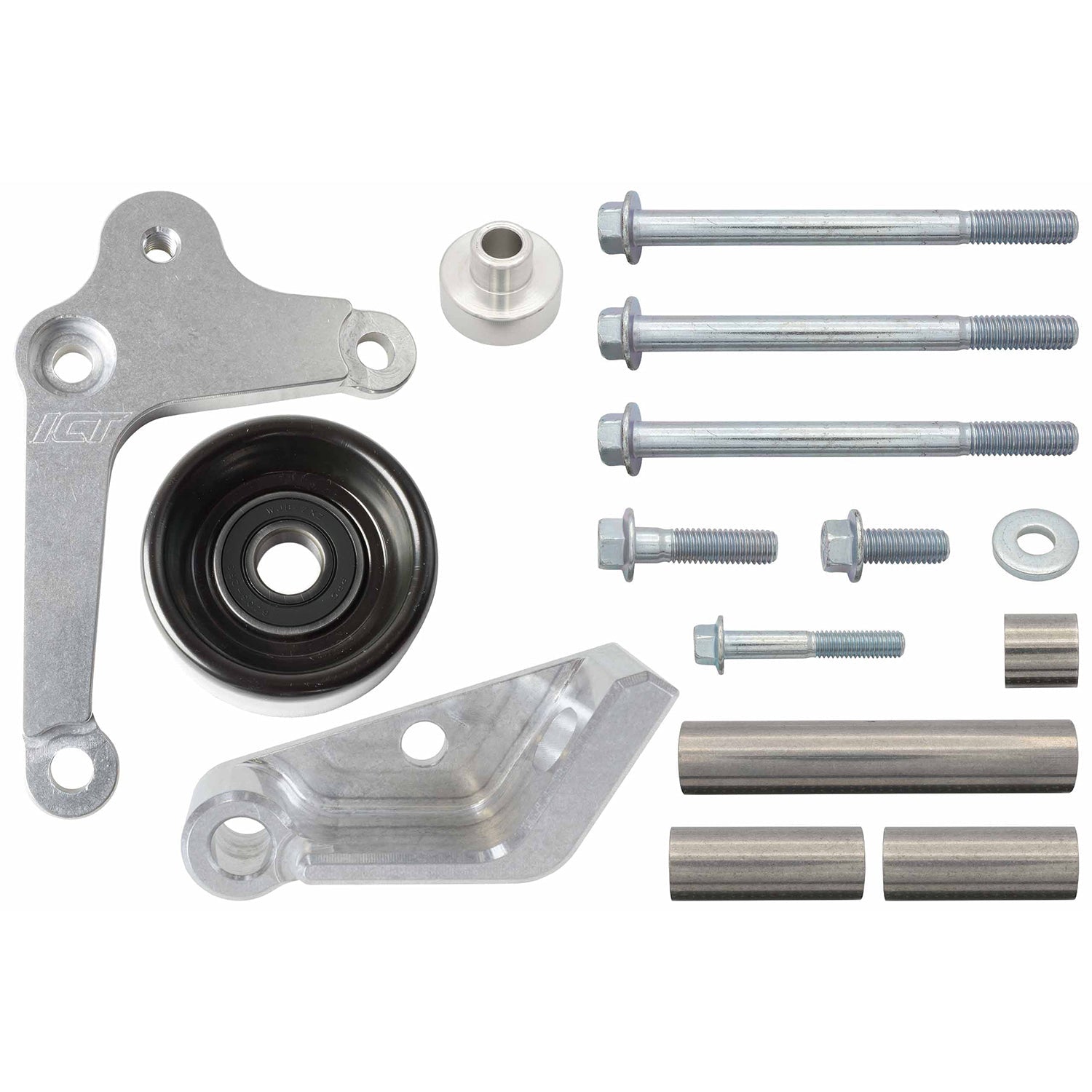 Truck Spacing G8 Style Low Mount Alternator Bracket - ICT Billet 551887-3