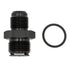 Valve Cover Baffle Fitting 10AN to - 12AN ORB Black Anodized - ICT Billet 551883-10-12