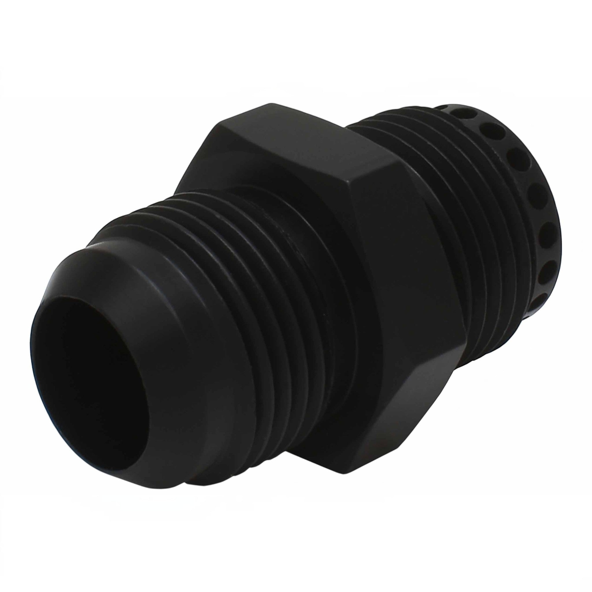 Valve Cover Baffle Fitting -12AN ORB Black Anodized - ICT Billet 551883