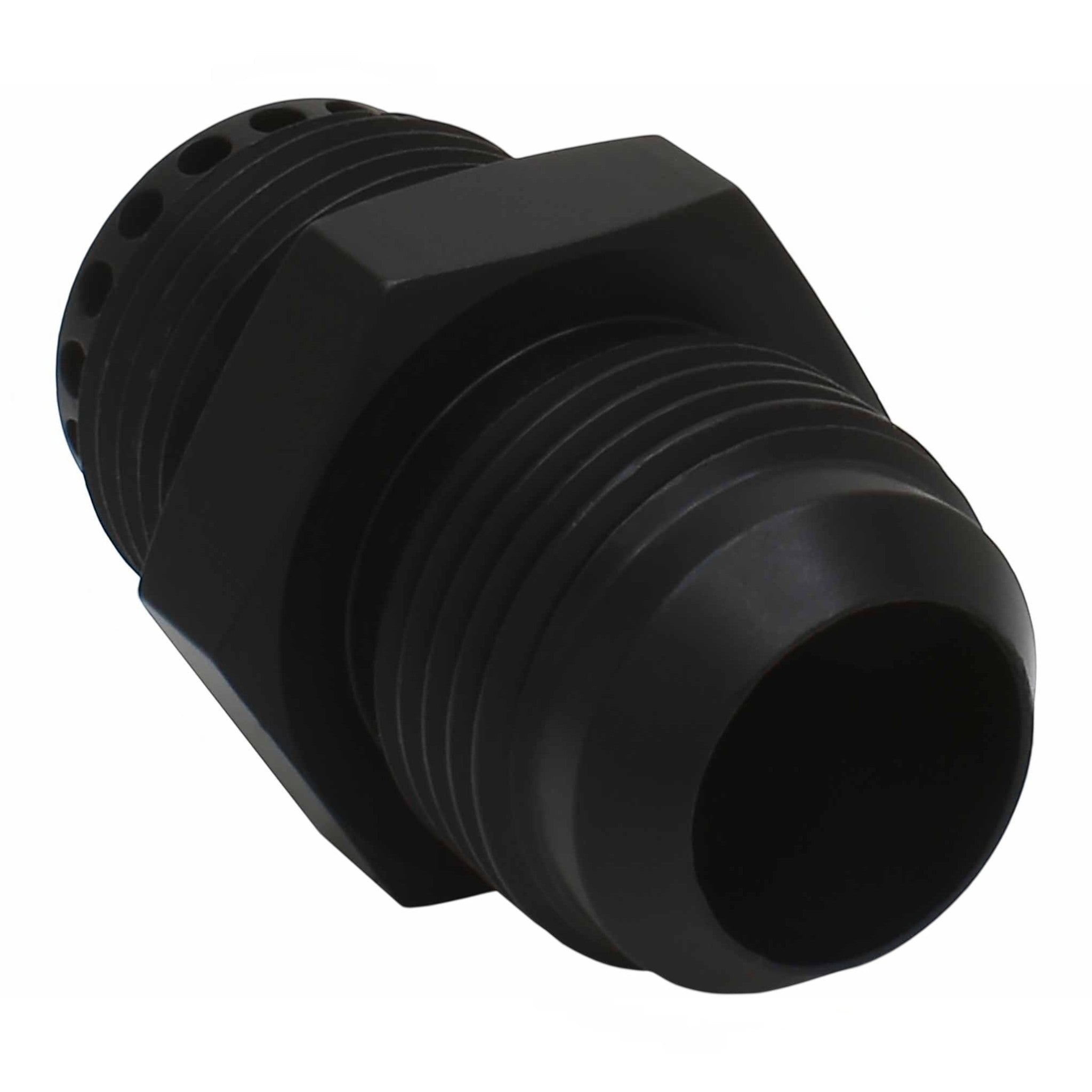 Valve Cover Baffle Fitting -12AN ORB Black Anodized - ICT Billet 551883