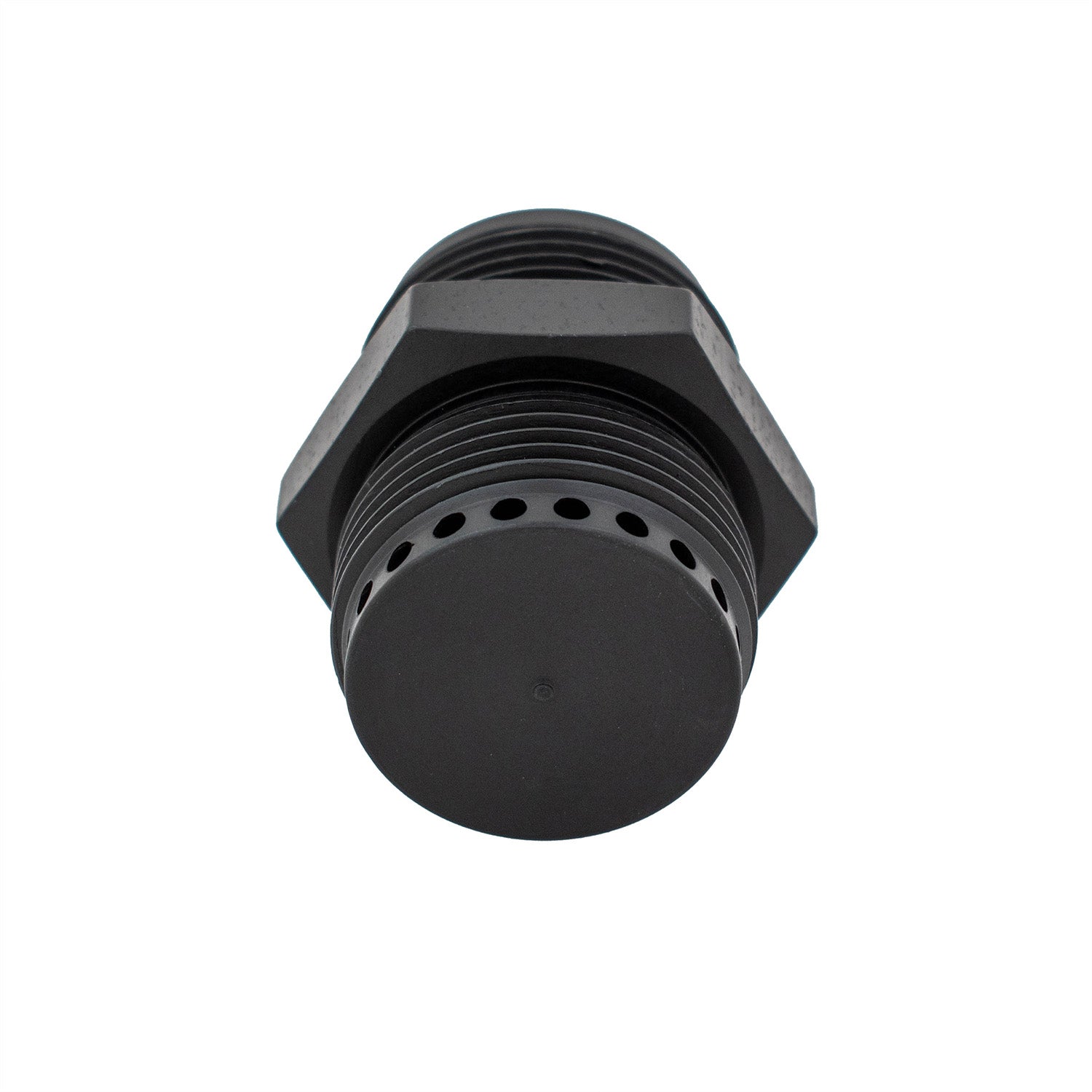 Valve Cover Baffle Fitting - 16AN ORB to - 16AN Hose Black Anodized - ICT Billet 551883 - 16 - 16