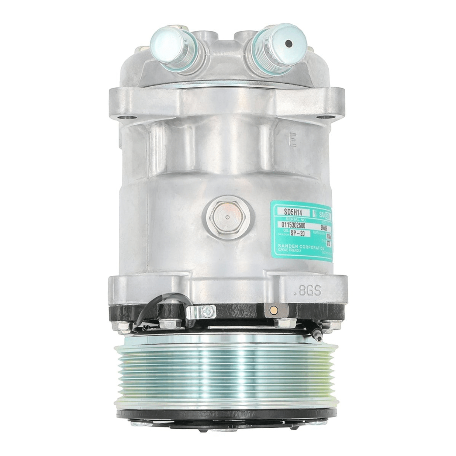 Vintage Air A/C Compressor - 508 Sanden SD5H - ICT Billet VTA-04808-VMA