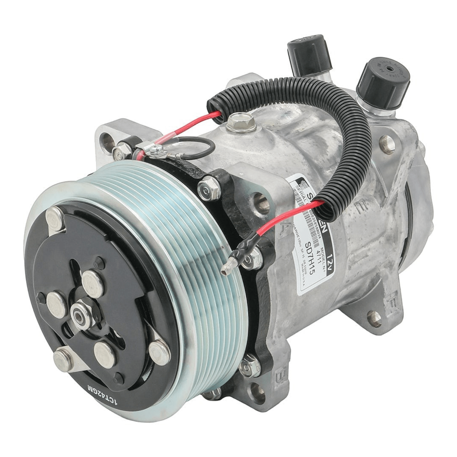 Vintage Air A/C Compressor - 709 Sanden - ICT Billet VTA-04709-VMA