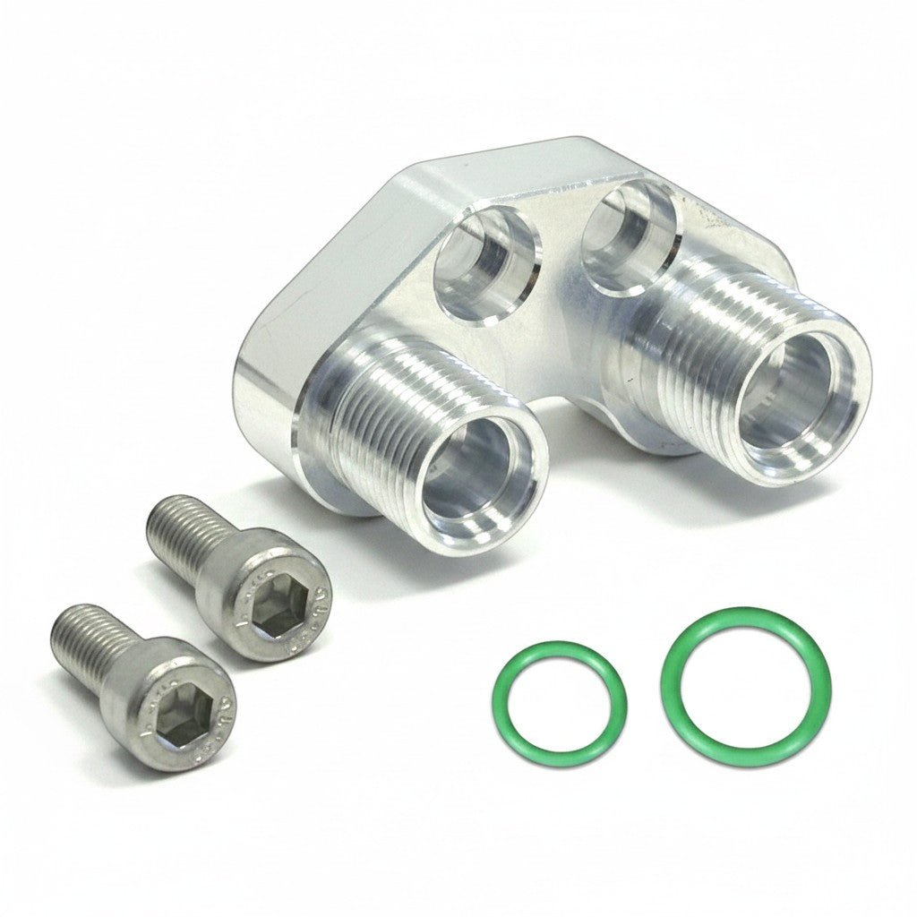 Vintage Air A/C Compressor Hose Fittings Compatible with Vintage Air SD7 Sanden 7176 Air Conditioning -8 -10 - ICT Billet VTA-045003