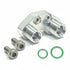 Vintage Air A/C Compressor Hose Fittings Compatible with Vintage Air SD7 Sanden 7176 Air Conditioning -8 -10 - ICT Billet VTA-045003