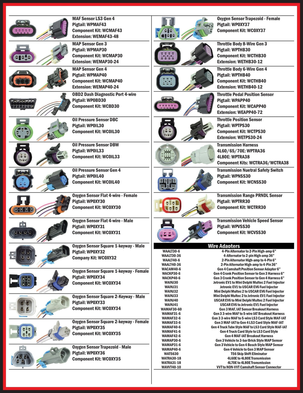Wire Extension 24” LT Gen V Manifold Absolute Pressure Sensor Connector ...