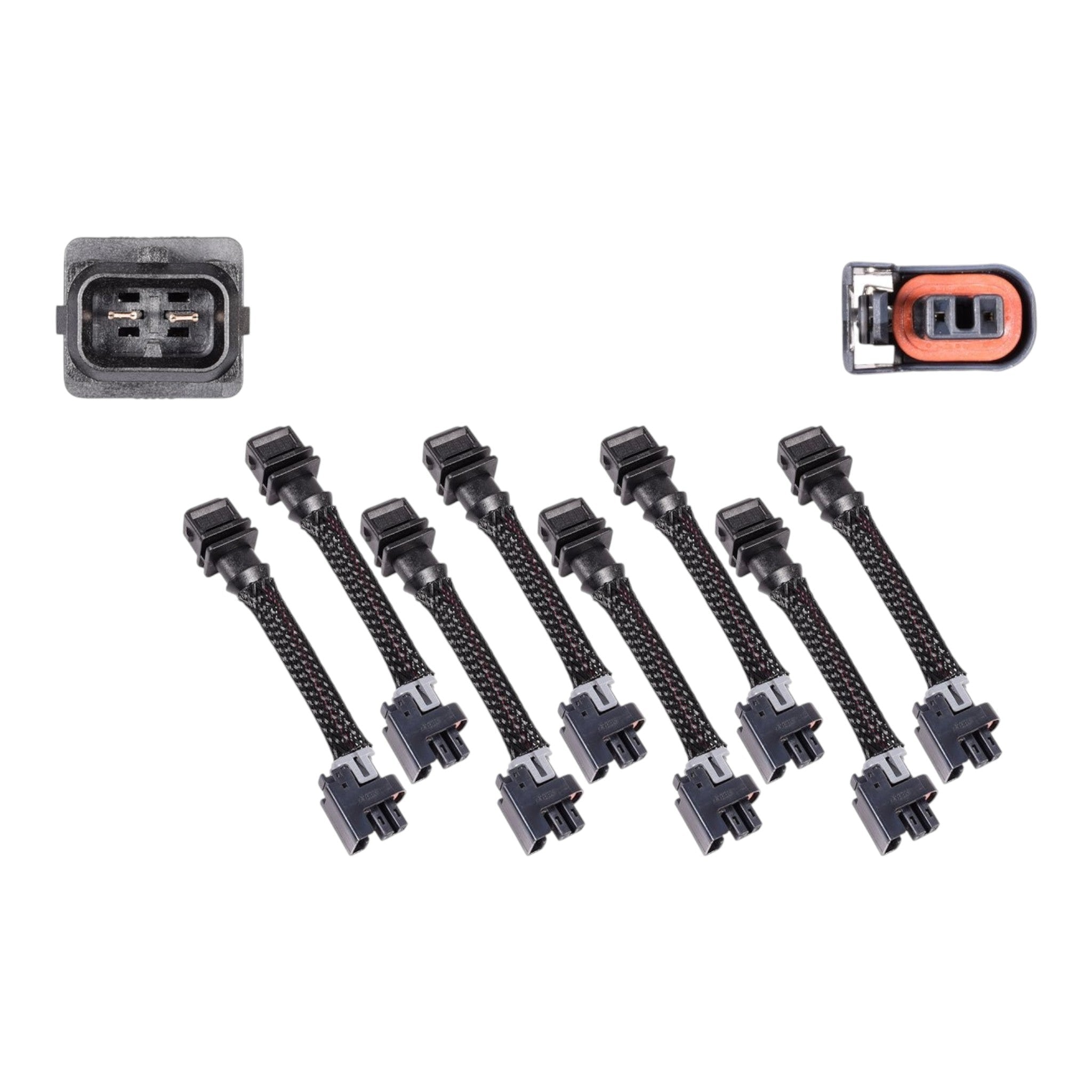 Wire Harness Adapter Compatible with Jetronic EV1 to Mini Delphi Multec 2 Fuel Injector - ICT Billet WAINJ30