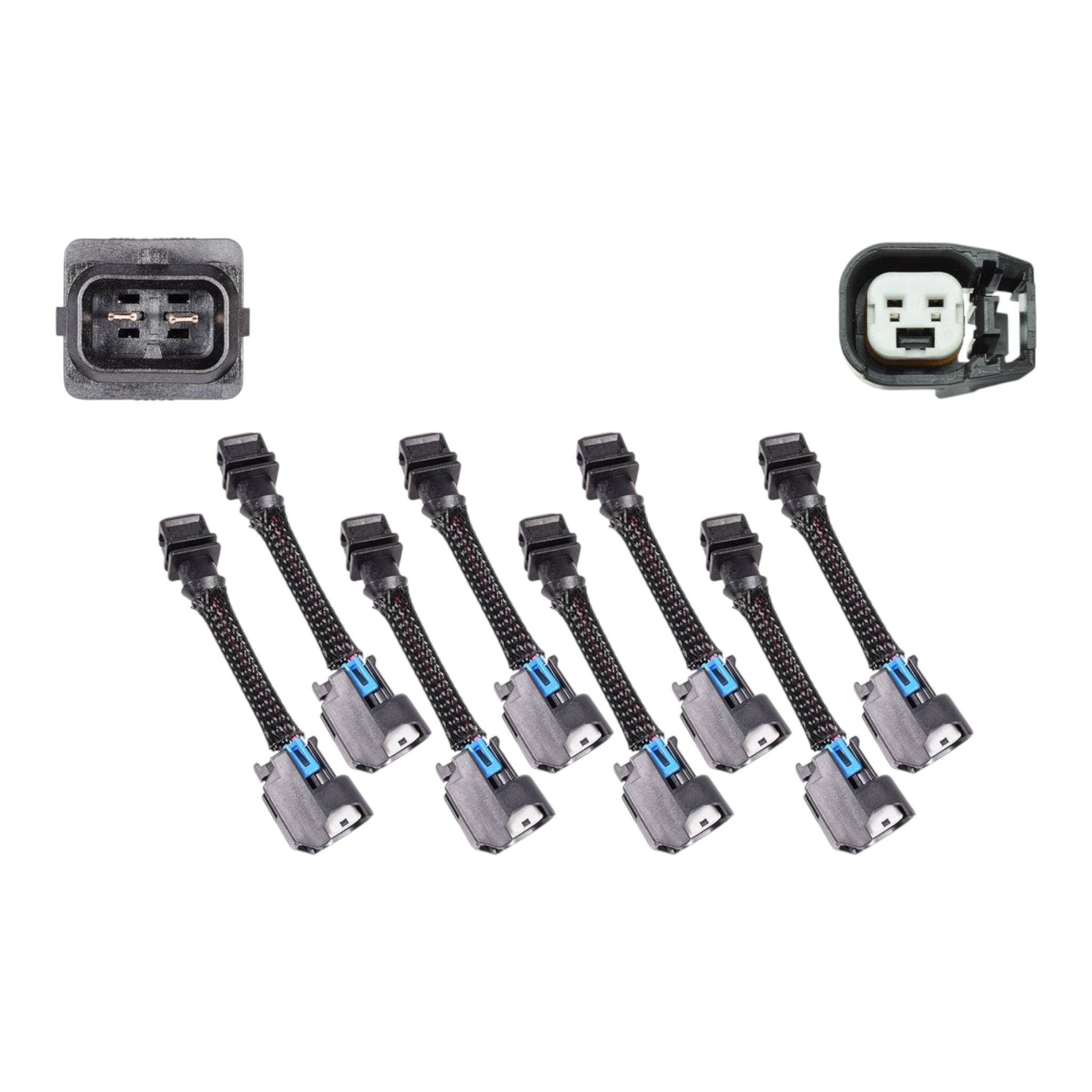 Wire Harness Adapter Compatible with Jetronic EV1 to USCAR EV6 Fuel Injector - ICT Billet WAINJ31