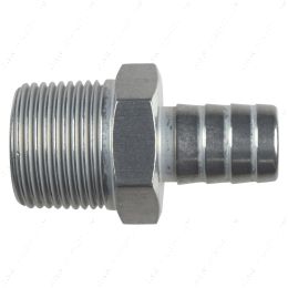 AN840-10-12A Straight 3/4" NPT Pipe to 5/8" .625" Hose Barb Fitting Bare Aluminum