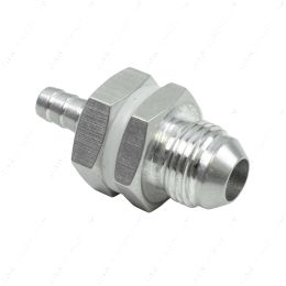 AN861-08-31A -8AN Straight to 5/16" Hose Barb Double Fuel Pump Tank Fitting Bulkhead Adapter