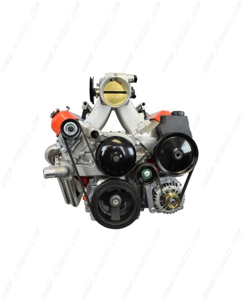 LS Camaro Low Mount Alternator, Power Steering Pump Brackets LSX LS1 LS6 Billet