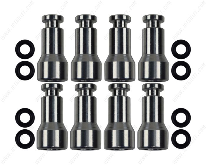 ICT Billet Fuel Injector Spacer Set of 8 LS2 or E85 Truck Intake Manifold to LS3 Injector Adapter ICT Billet Designed & Manufactured in the USA LS1 LS2 LMG L59 551287-LS-058 
