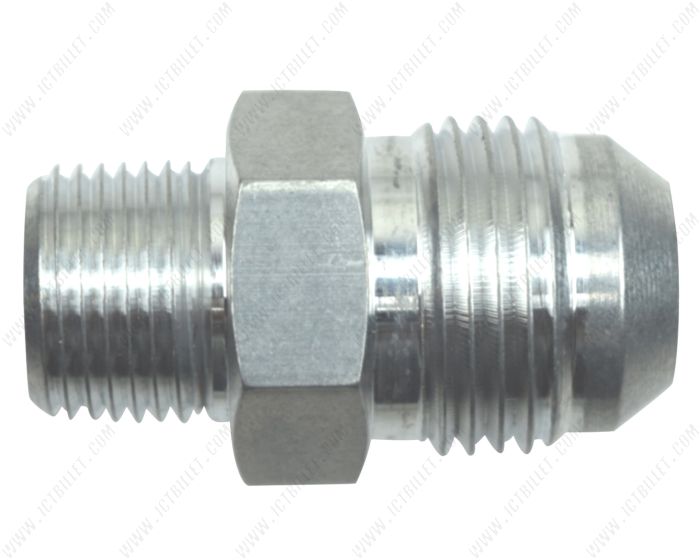 AN816-3 1/8” Steel NPT Pipe To 3/16” Flared Tube Adapter 